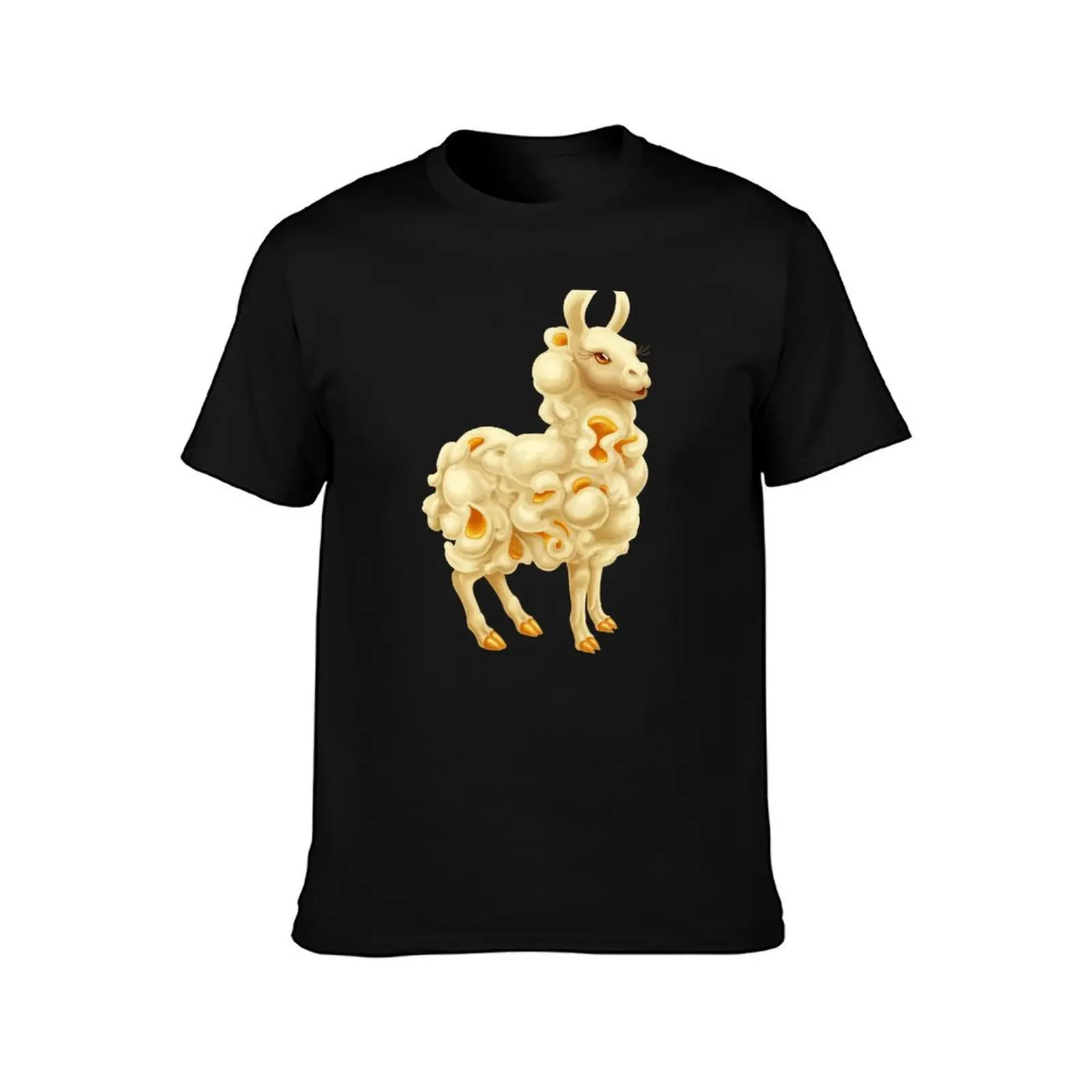 Popcorn Llama T-Shirt Festival Short Sleeve T-Shirt