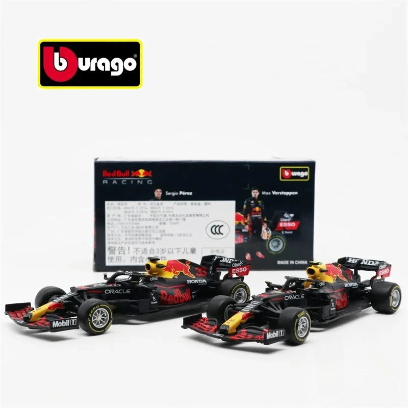 Bburago 1:43 2021 F1 Formula Racing RB RB16B #11/33 Paper Box Diecast Car