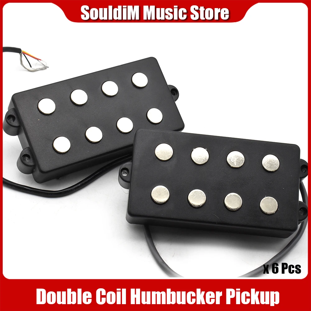 

3pair Open Bass Guitar Pickup 4-string Double coil Humbucker Pickup Ceramic Magnet 54MM/57MM Music Style Bass Guitar Accessories