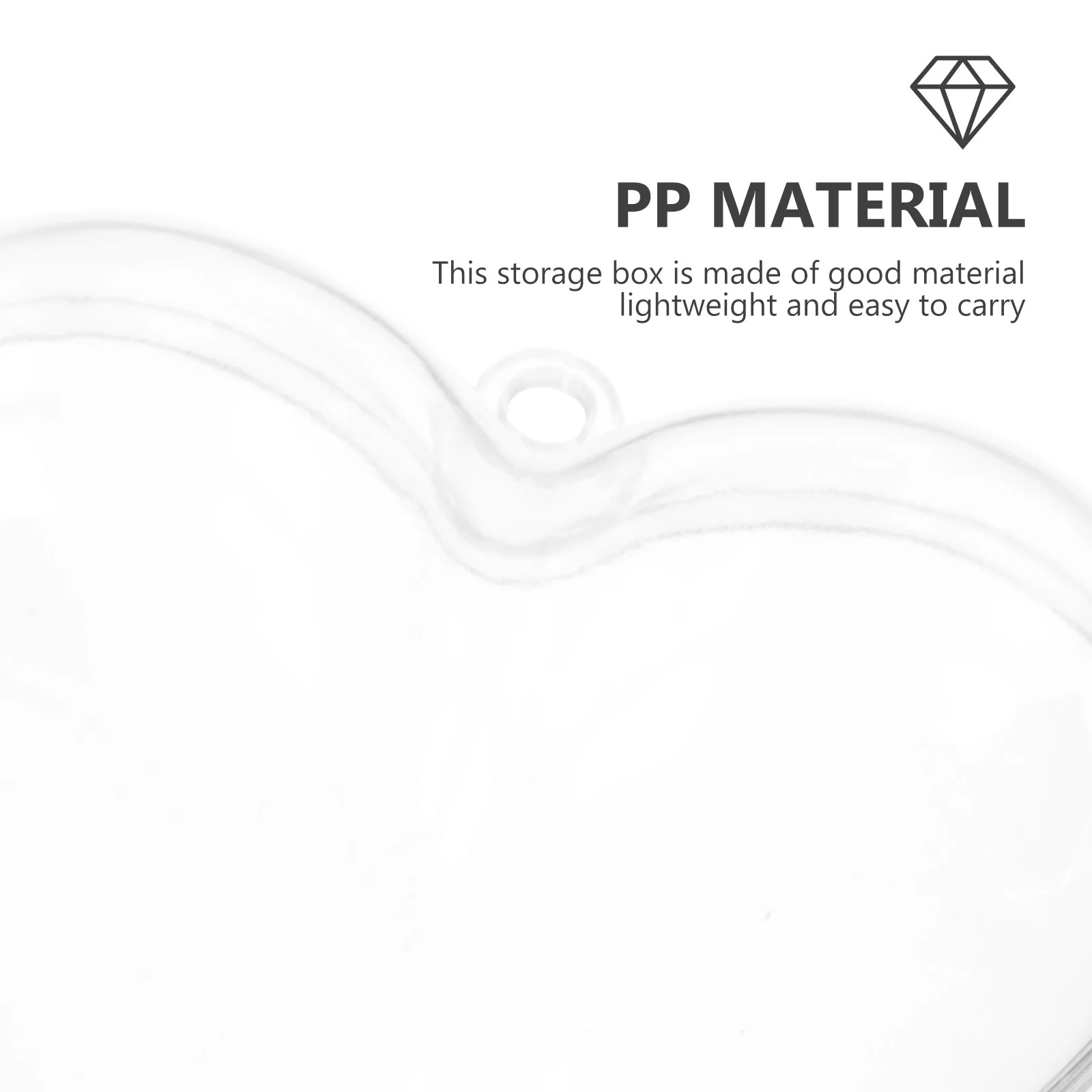 

5Pcs Heart Shaped Clear Plastic Candy Boxes Transparent Balls Christmas Candy Storage Gift Container