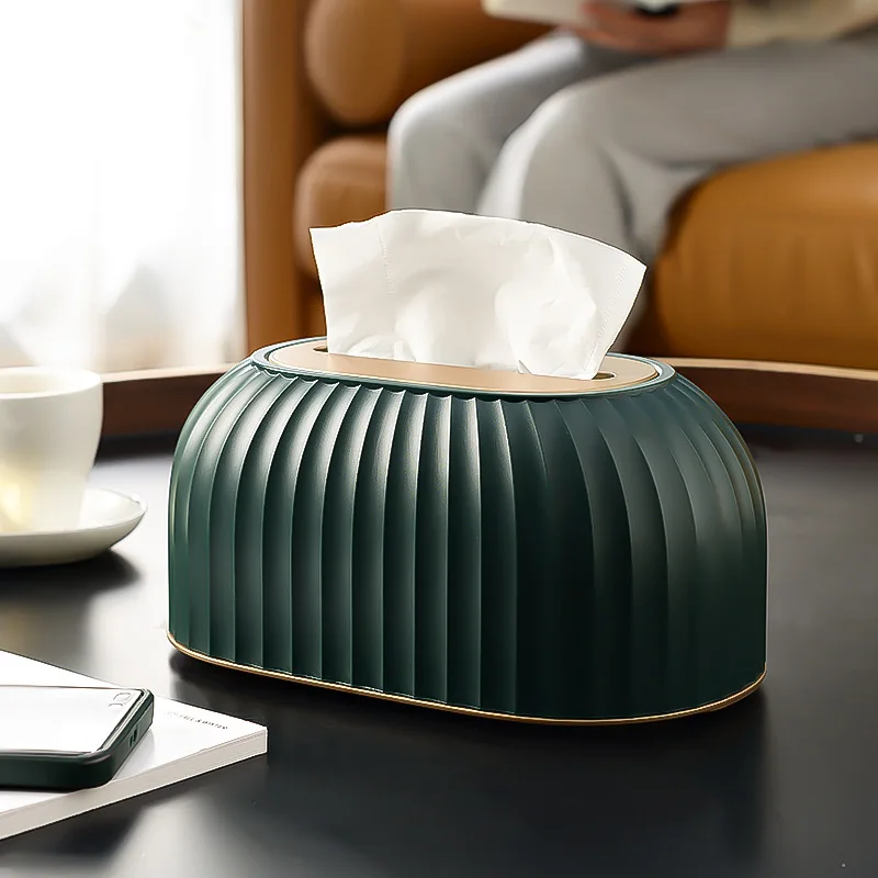 

Nordic Striped Tissue Box Holder Toilet Paper Box Table Napkin Holder Car Tissue Paper Dispenser Home Decoration High Quality