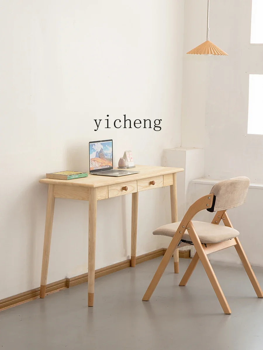 Solid Wood Simple Small Apartment Children Primary and Secondary Students Learning Writing Desk Computer Desk Small Desk