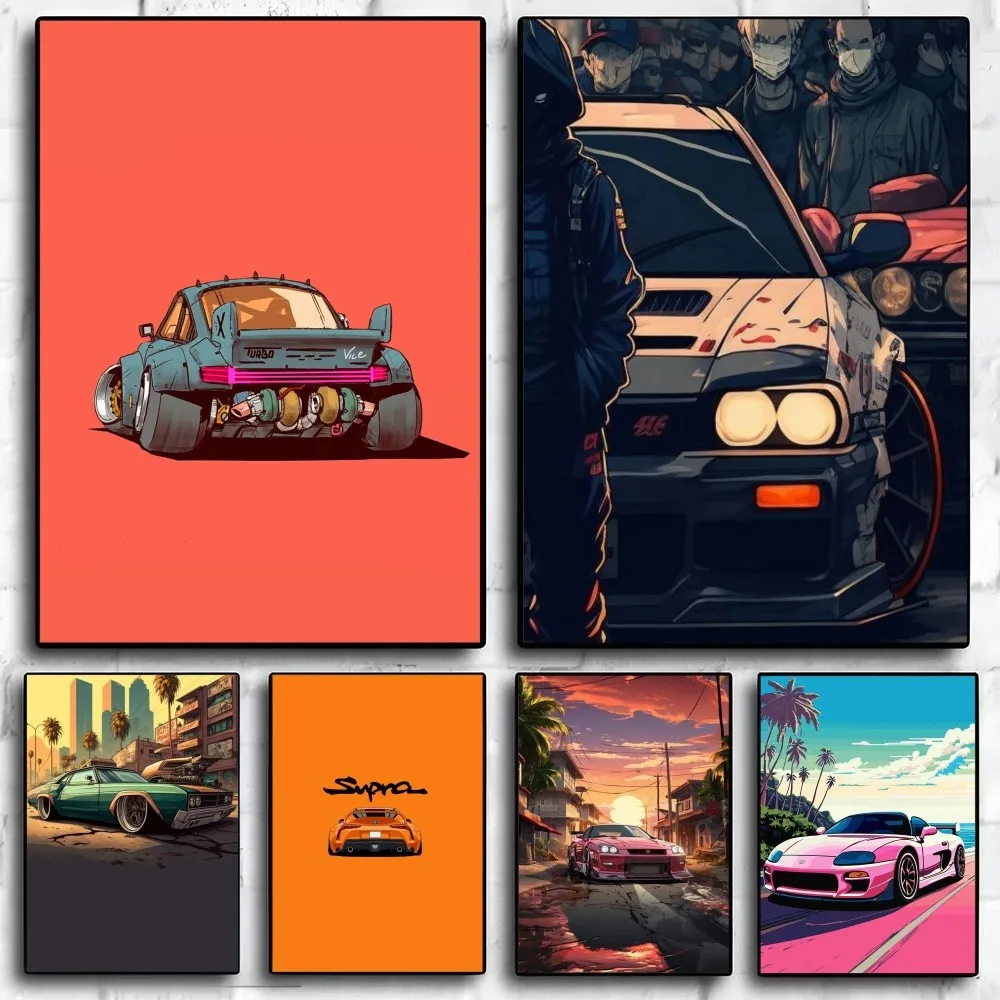 

cool jdm car Poster Paper Print Home Living Room Bedroom Entrance Bar Restaurant Cafe Art Painting Decoration