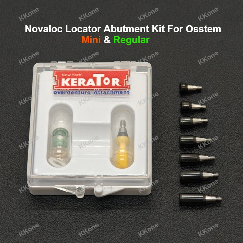 

Набор дентальных локаторов-абатментов Novaloc для OssTem Mini, стандартный, из титана Grade 5 с покрытием ADLC, аксессуары для дентальных имплантатов