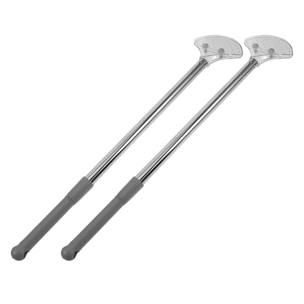 2Pcs Adjustable Handheld Sign Holder Stainless Steel Telescopic for Events Airport Pick-Ups Trade Shows Portable