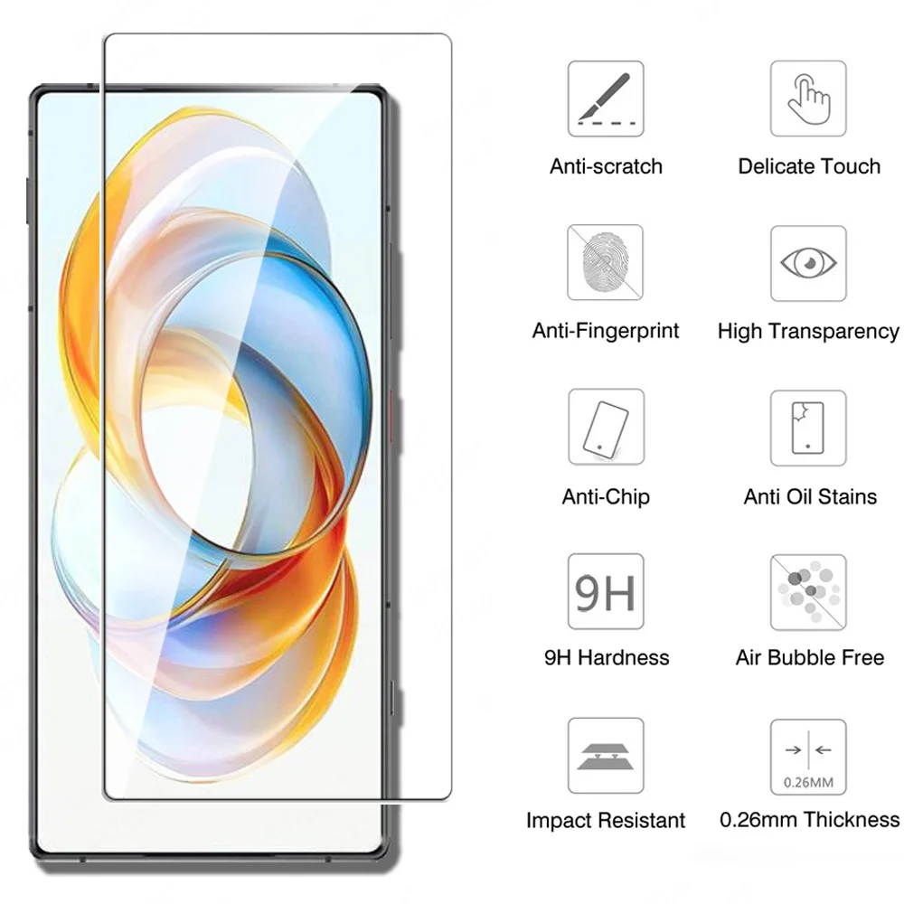 6 in 1 For ZTE nubia Z70 Ultra Glass Nubia Z60 Ultra Tempered Glass Z70Ultra Z60Ultra Z 70 Screen Protector Protective Lens Film