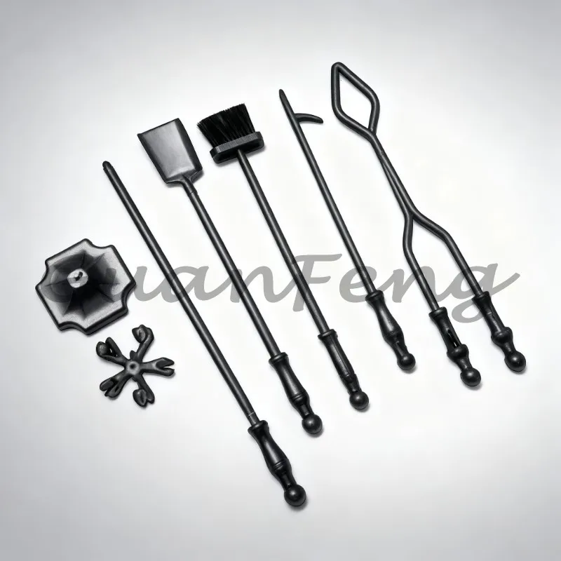 Modern Fancy Vintage Professional Garden Supplies High Quality Fireplace Sets Accessories Fireplace Tools Set 4 Pieces