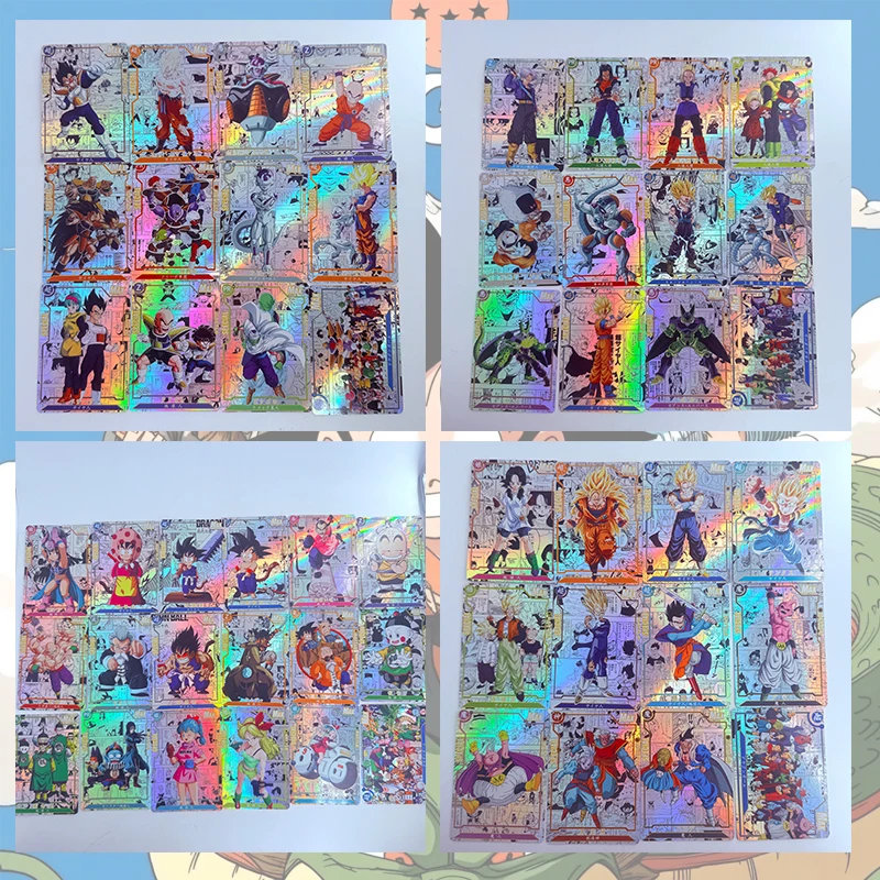 Tarjetas Coleccionables de Anime Dragon Ball Hechas a Mano con Diseños de Bulma, Chichi, Androide 18, Son Goku, Vegeta IV, Trunks, Frieza, Majin Buu