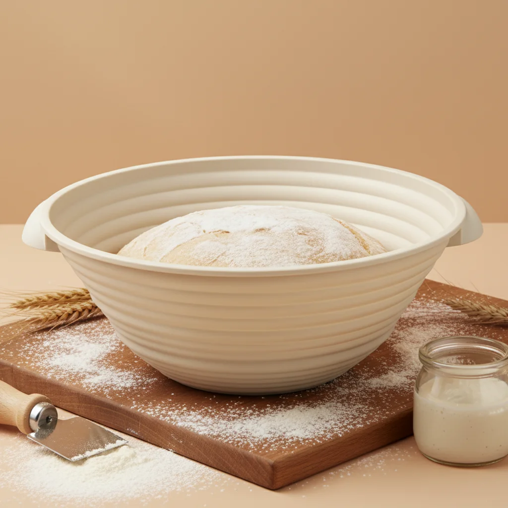 Professional Bakers Fermentation Bowl Collapsible Bread Proofing Container Heat Resistant Silicone Baking Tool for Home Kitchen