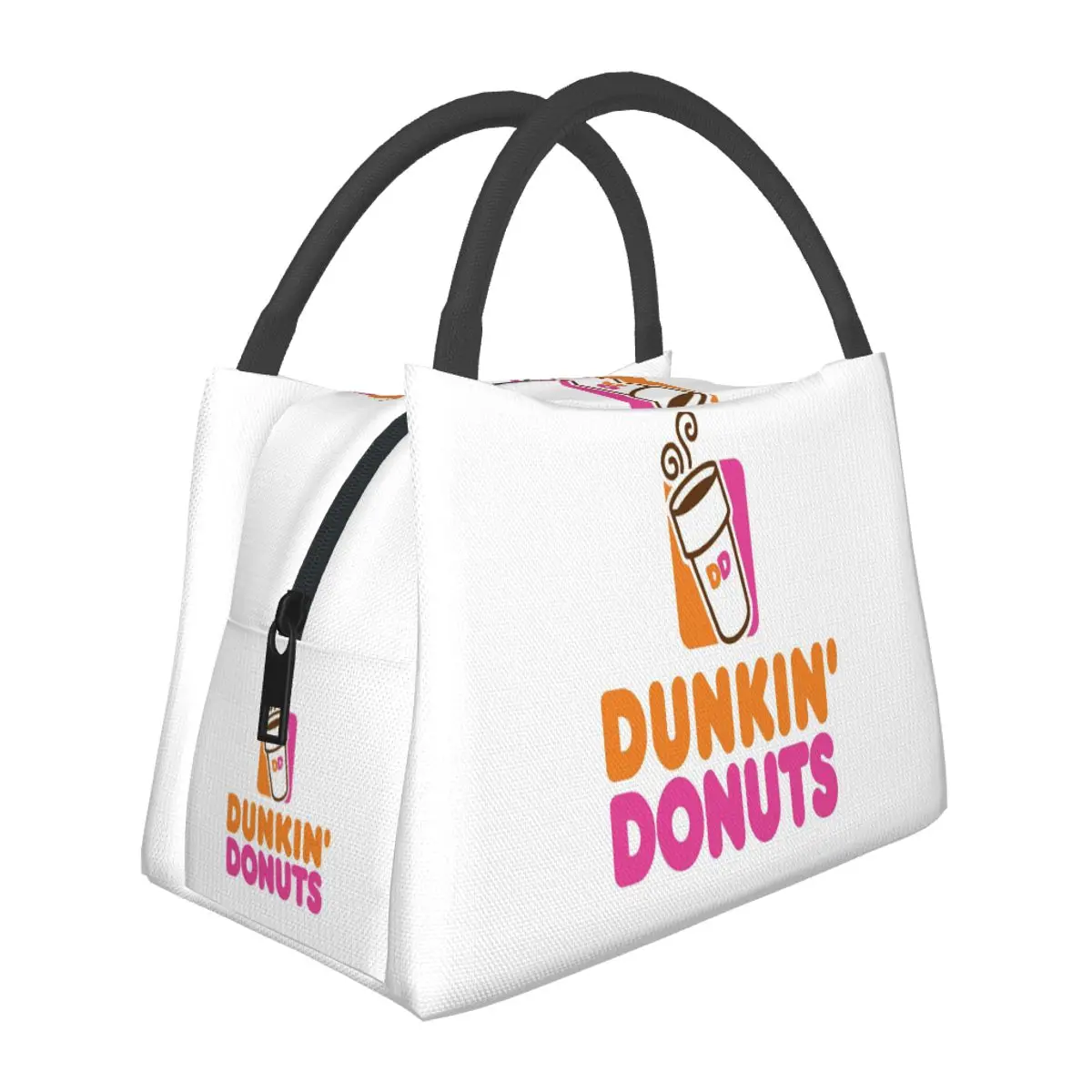 Dunkin Donuts Lunch Bags Insulated Bento Box Waterproof Lunch Tote Picnic Bags Cooler Thermal Bag for Woman Children Work