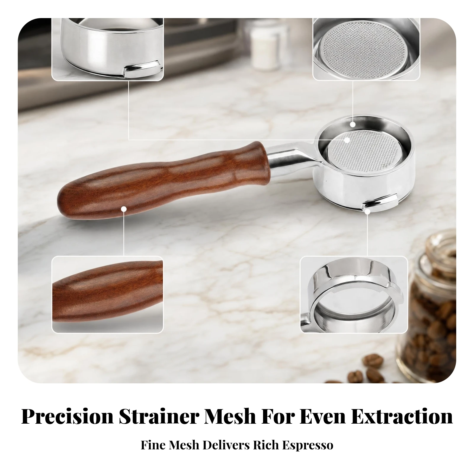 Real Time Extraction View Round Basket Bottomless Portafilter Coffee Gear Naked Portafilter Diagnose Channeling Brew Handle