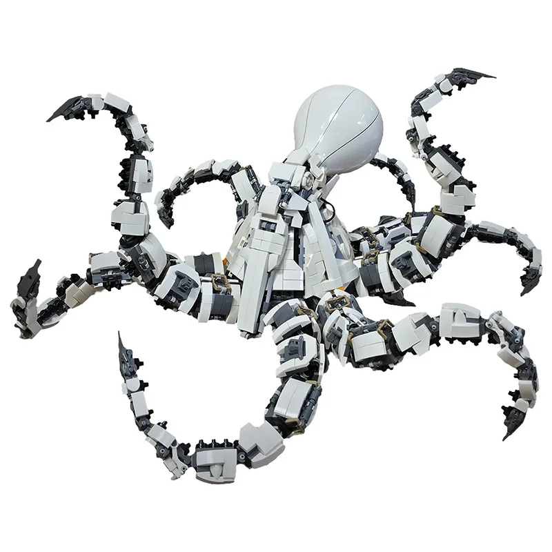 New in Mecha Octopus Building Blocks Sets Creative Robot Monster Bricks Action Figure Model Toy for Kids XMAS Birthday Gifts