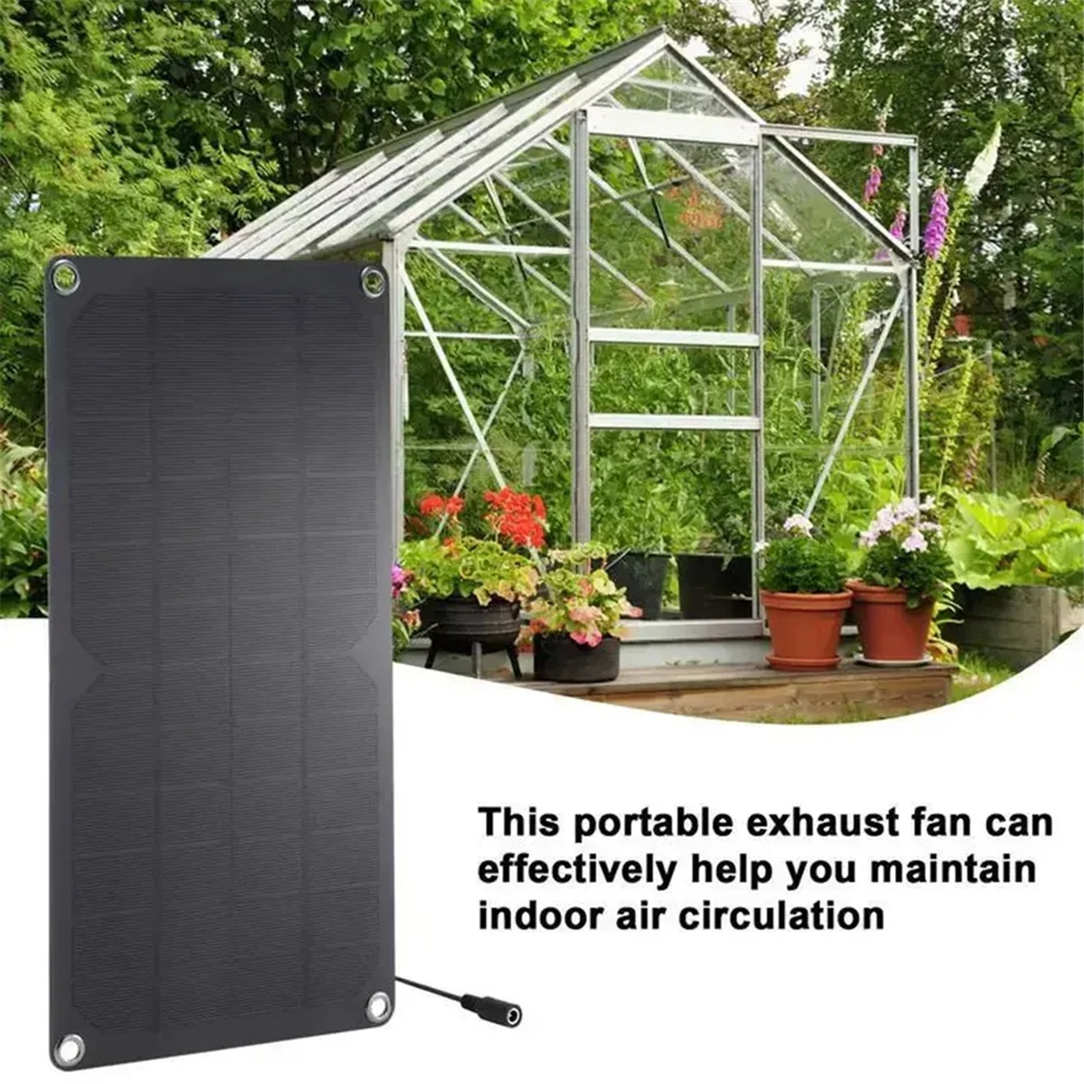 AD41-10W لوحة طاقة شمسية أحادية البلورية DC5521 شحن الإخراج 12 فولت بطارية لوحة كهروضوئية مروحة عادم الحيوانات الأليفة كلب الدجاج الشمسية