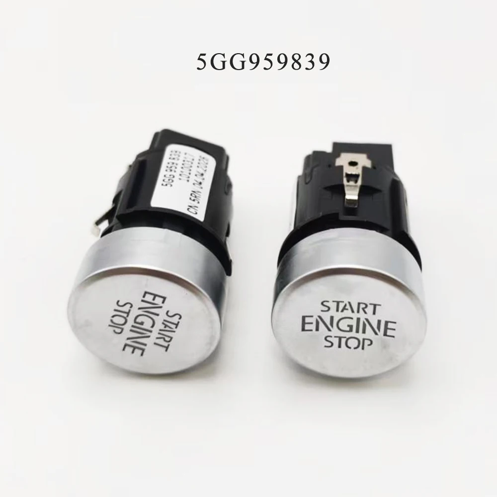 5GG 959 839 Start Stop Engine Ignition Switch 4 Pin for Volkswagen Golf 7 MK7 2013-2021 T-Roc 2018-2022 Push Button Replacement