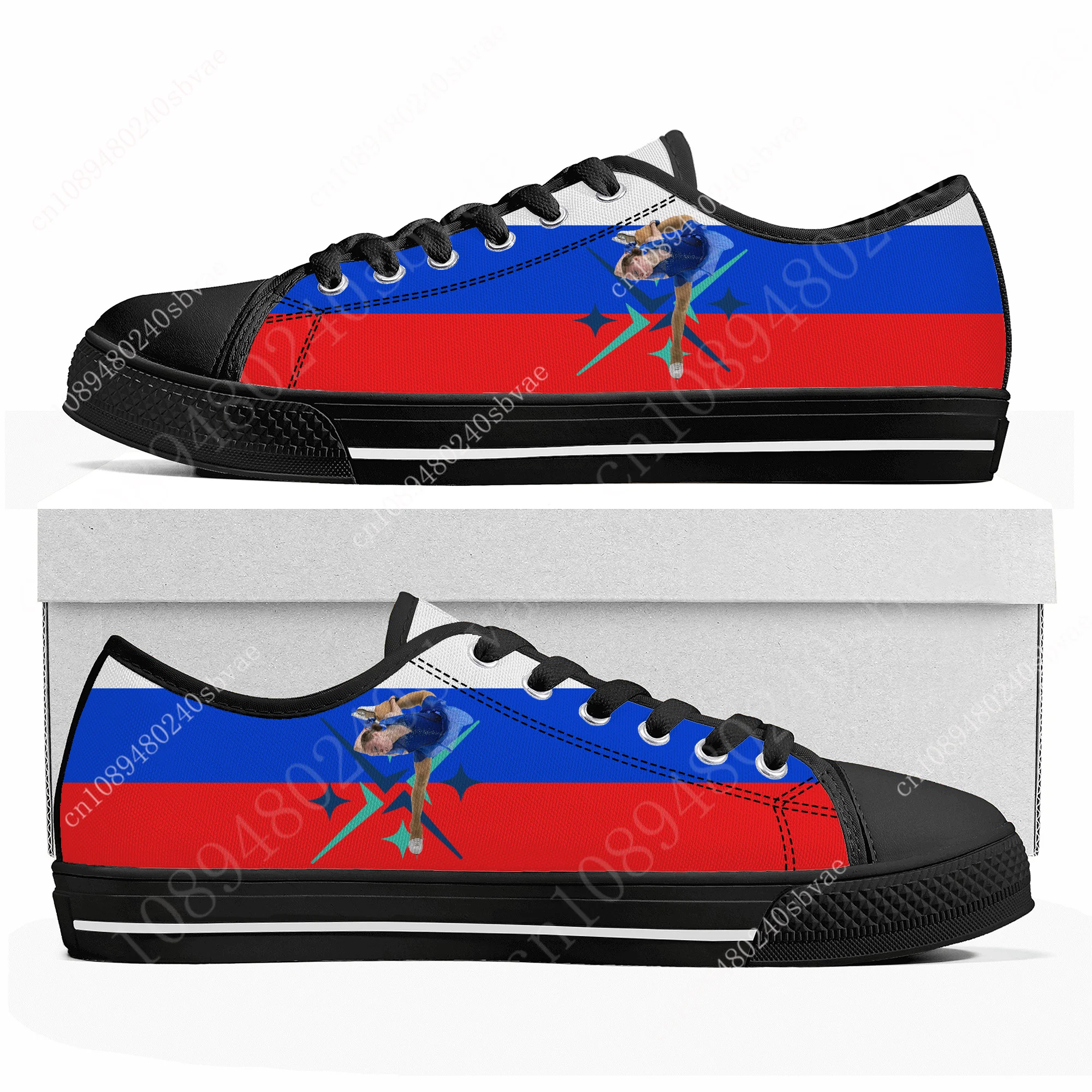 

Алиса Двоеглазова Alisa Dvoeglazova Figure Skating Low Top Shoes Men Women Teenager Sneakers Canvas Sneaker Customized Shoe