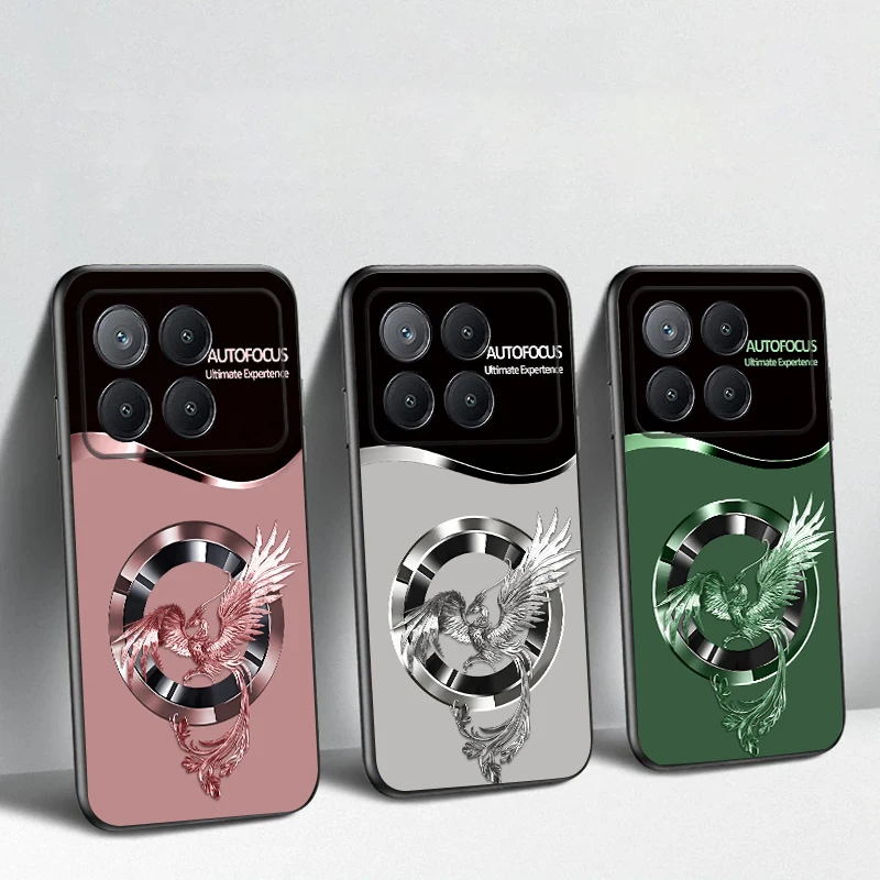 Guapo Fénix Rosa para Xiaomi Poco X7 M7 Pro 5G M5 X4Pro 6 4G C65 75 F6 F5 X6 5 7 X5 F7 Ultra M5S 4Pro 5G funda de teléfono suave