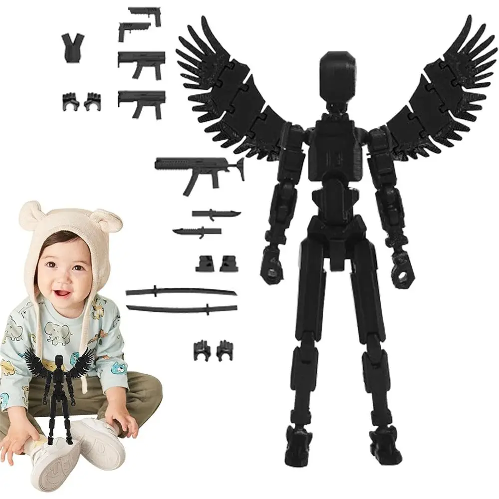 PLA T13 Action Figures Flexible Shapeshift Robot 3D Printed Mannequin Toy Multi-Jointed Movable Robot Action Figure Kids Gift