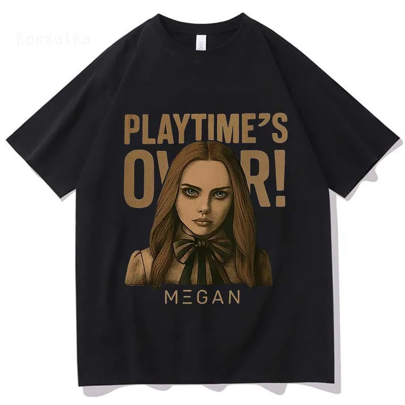 M3GAN 2.0 البوب الفن تي شيرت 2025 فيلم الخيال العلمي الرعب الجرافيك بلايز قصيرة الأكمام القطن الإناث تي شيرت موضة فيلم الطباعة تيز #3