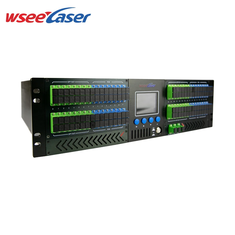 High Power 3U CATV Optical Amplifier 64 Port EDFA GPON XGPON for GSM Networks 3U High Power