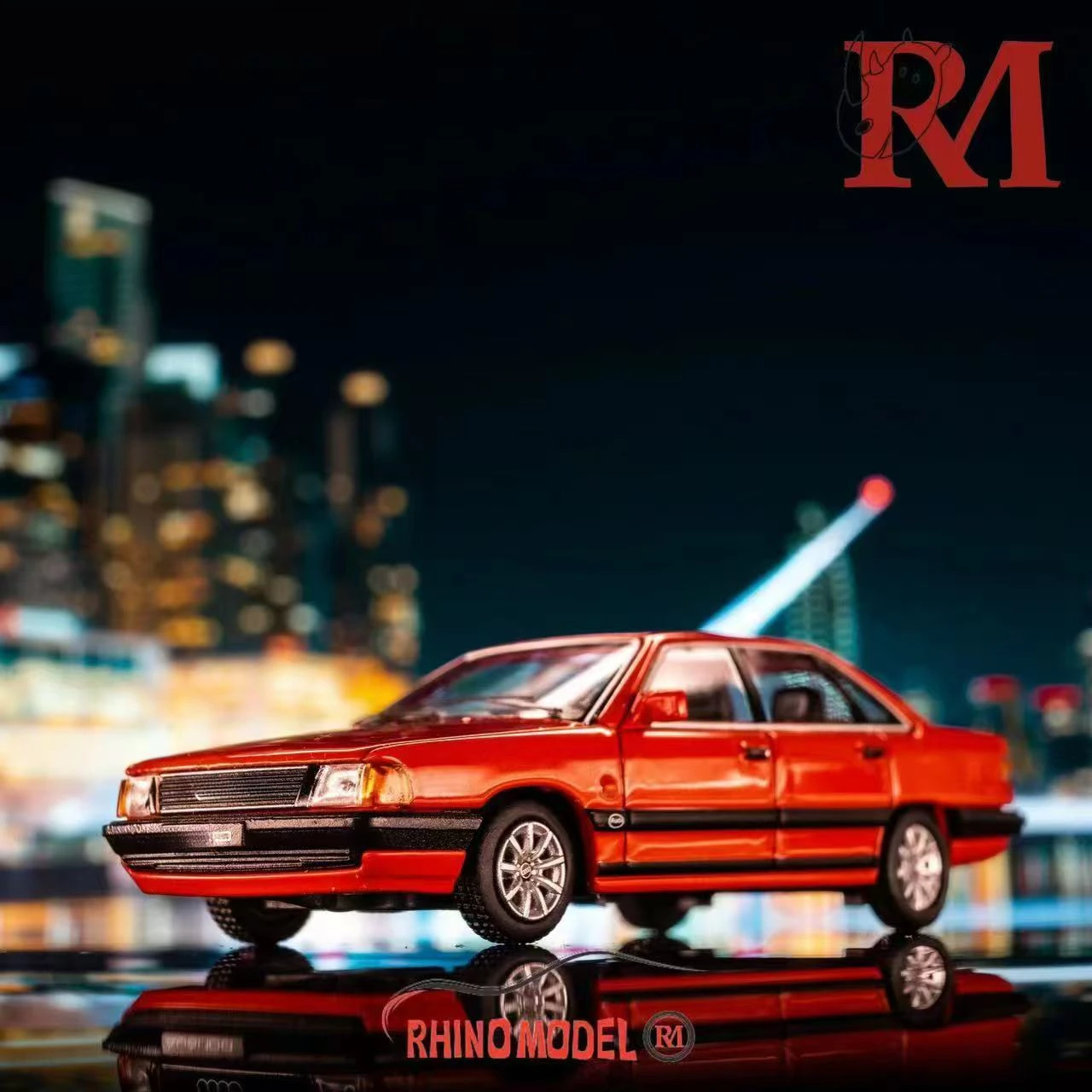 **Preorder**Rhino Model 1:64 100 C3 1989 Gold /Red Diecast Model Car