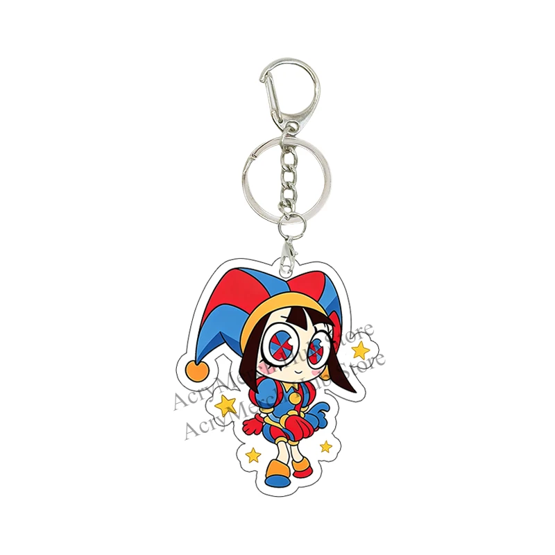Pomni Jax Amazing Circus Acrylic Keychain Kawaii Affordable Girl Backpack Pendant Couple Jewelry Accessories Commemorative Gift view 4