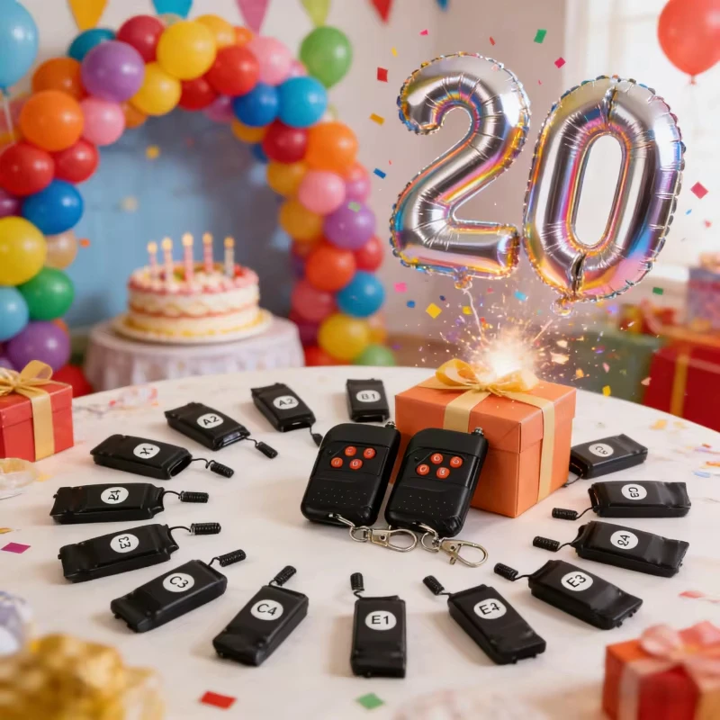 2 remote 20-pack wireless balloon explosion controllers for large events