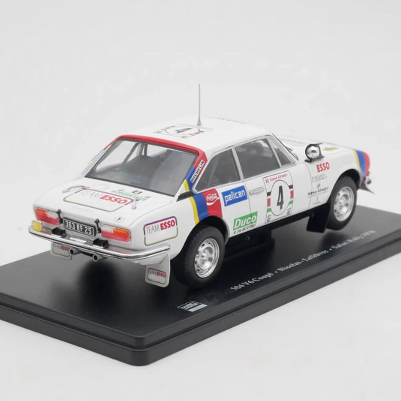 IXO 1:24 504 V6 Coupe WRC 1978 modelo de coche de rally de aleación colección estática decorado regalos de vacaciones Juguetes