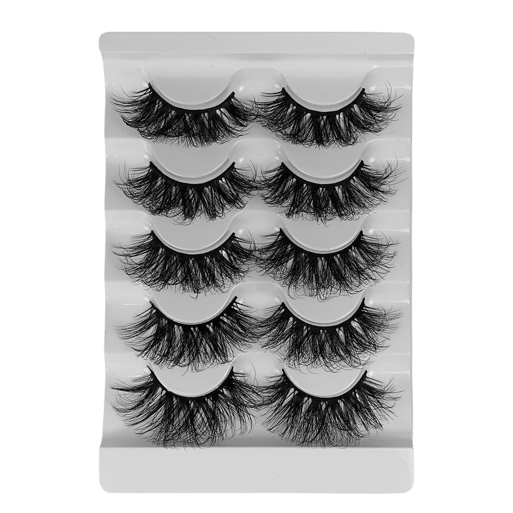 太くてふわふわのつけまつげ,5ペア,長持ち,見事なボリューム,エクステンション