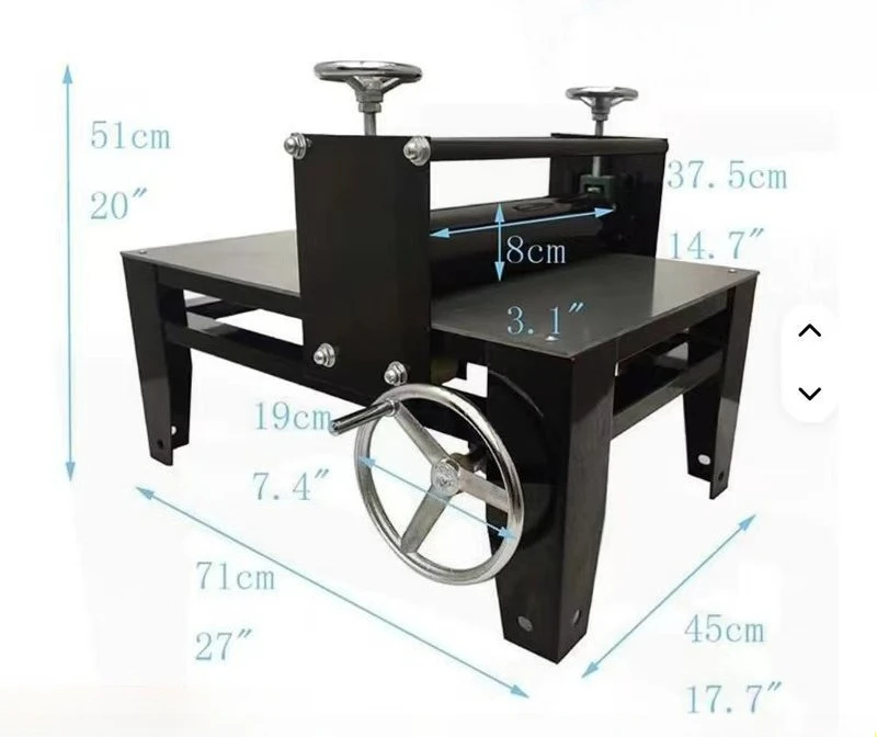 trade pottery clay plate machine, printmaking machine mud press, manual pottery hand-cranked clay plate porcelain plate machine