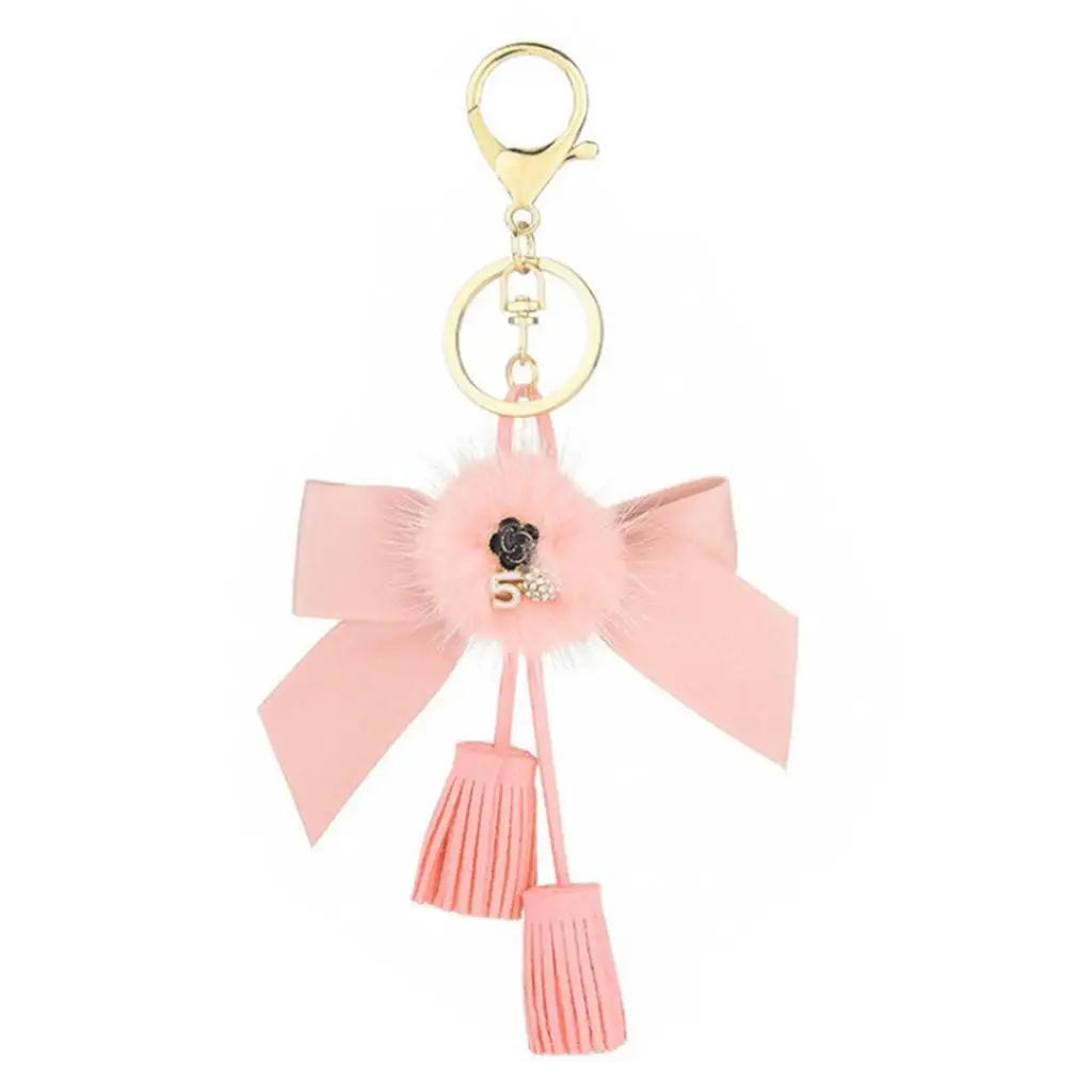 Soft Faux Fur Pompoms Ball Craft Keychain DIY Pendant for Handmade Bag Hat Shoes Scarf Jewelry Making Charms