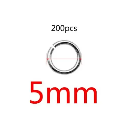 200pcs Stainless Steel Open Jump Rings for DIY Jewellery Making