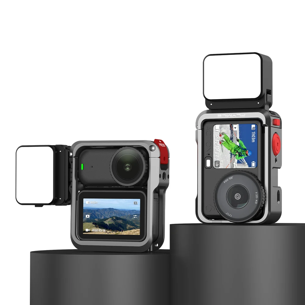 4-Level Adjustable Light Smooth 4-Step Dimming For DJI OSMO ACTION 6 Fill Light Selfie Lighting Photography Accessory