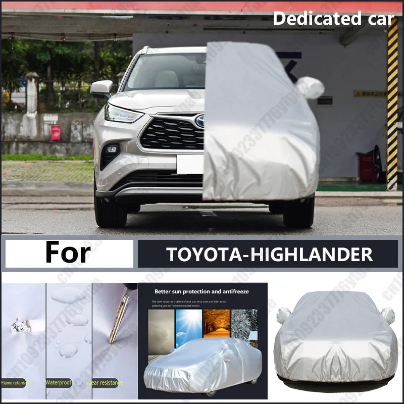 

For TOYOTA-HIGHLANDER Oxford cloth car cover for sun protection, rain resistance, and all season special car dust cover