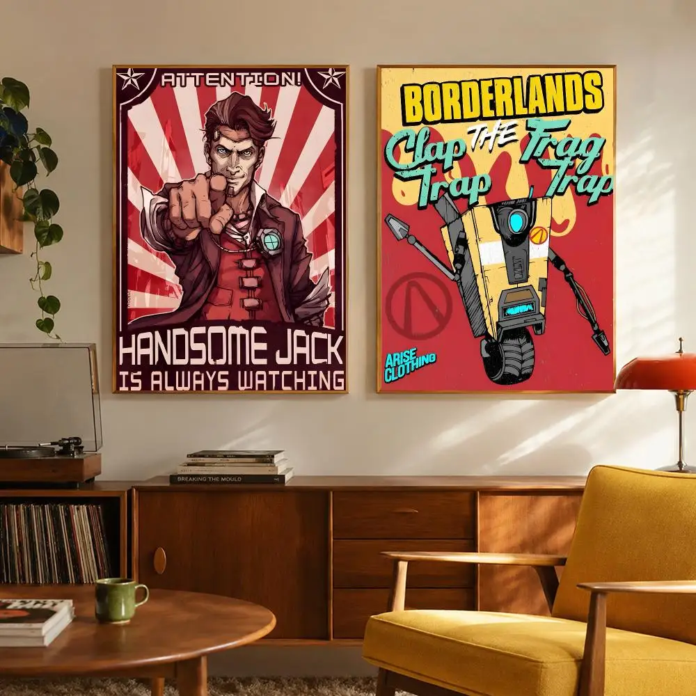 Action RPG Borderlands Poster Digital Solvent Print Waterproof PP Fade-Resistant Wall Art Room Decor Gift