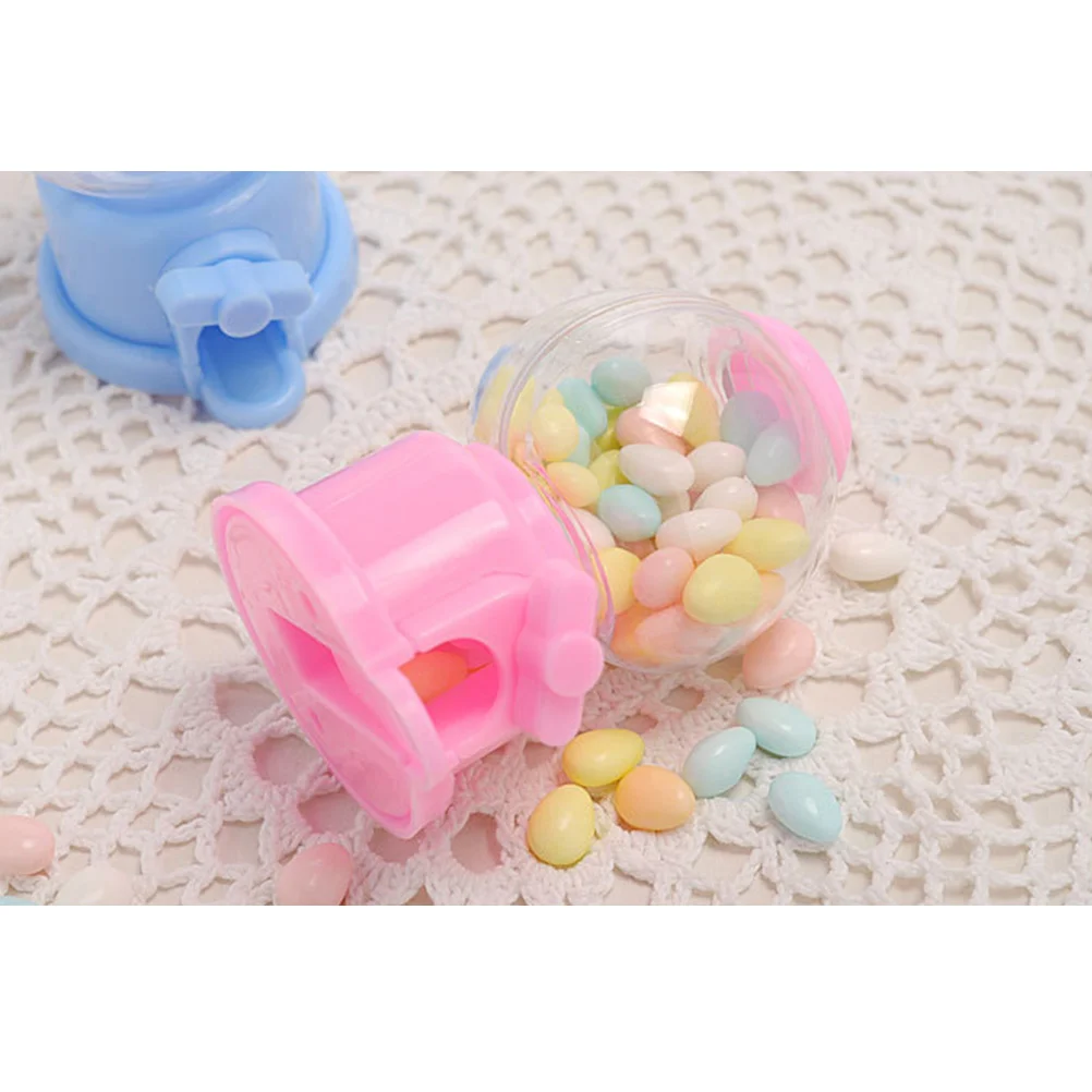 

6 Pcs Basket Baby Gumball Machine Mini Chewing Vending Capsules Candy Grabbing Catcher