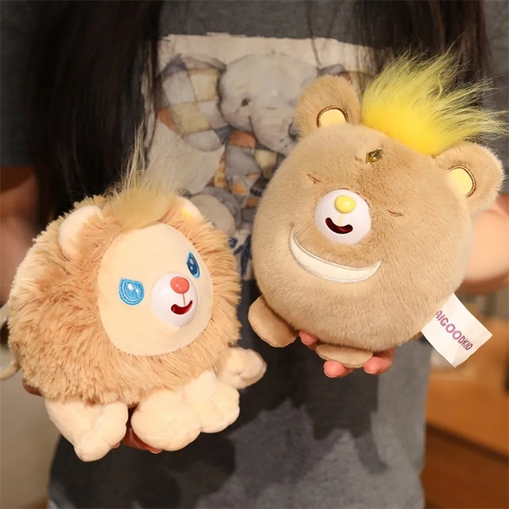 Pluszowy wisiorek ze zwierzątkiem wydającego język, pluszowa zawieszka z dźwiękiem, miękki, zabawny pluszowy brelok do kluczy, zawieszka do torby.