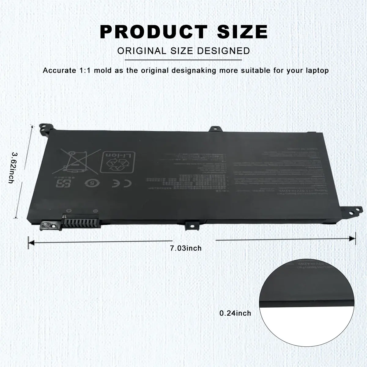 Imagem -04 - Bateria do Portátil para Asus Vivobook X430ua X430uf X430un X430fa X430fn X571g X571lh X571gt B31n1732