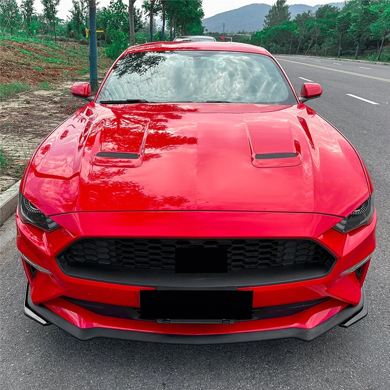 

A04E-Front Bumper Lip Corner Spoiler Winglet For Ford Mustang MK6.5 2018-2023 Accessories Splitters