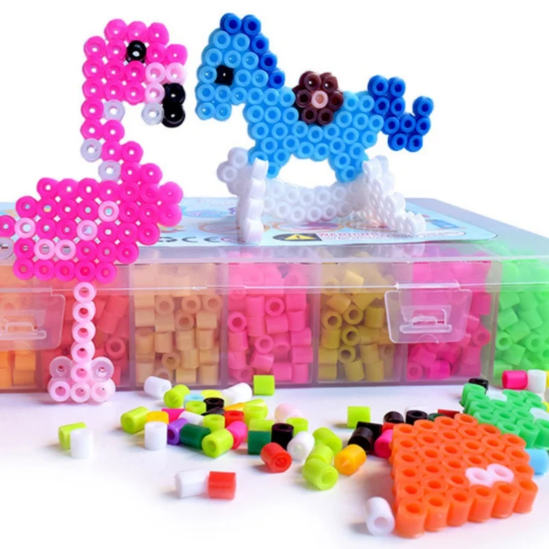 

Fuse Beads Kit 24/48 colors 2.6MM 3D Pixel Puzzle Iron Beads Handmade Crafts Decor DIY Make Puzzle High Quality Melting Beads