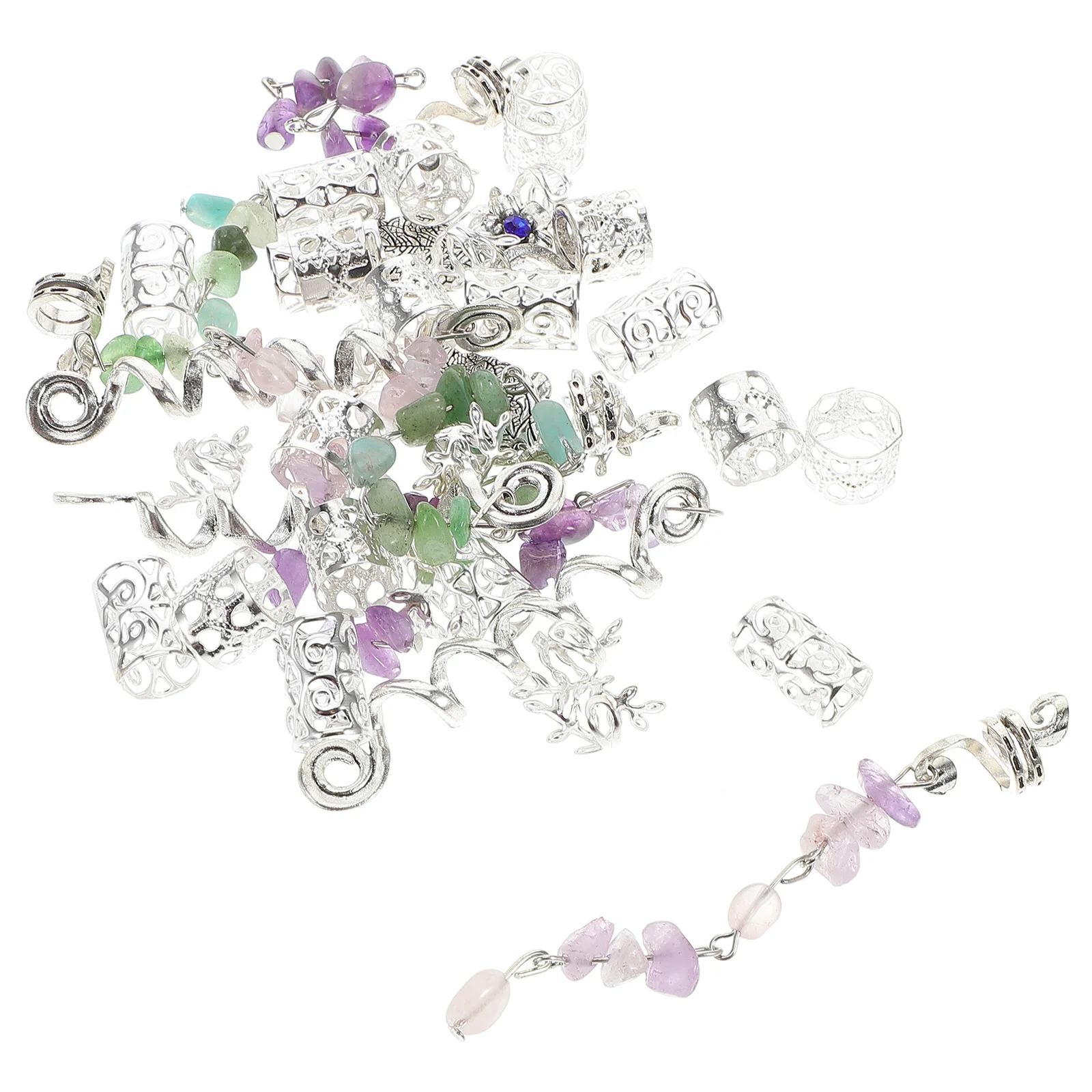 

Dreadlocks Spring Braid Accessories Metal Jewels Braids Charms Hair Jewelry Dreadlock Charms Braiding Pendants Women Hair