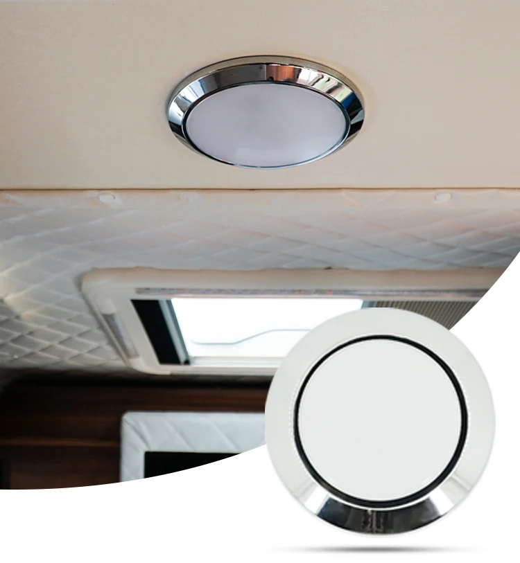 12V 24V LED Caravan RV Boat Yacht Waterproof Ceiling Light Marine Interior Downlight Witch Switch