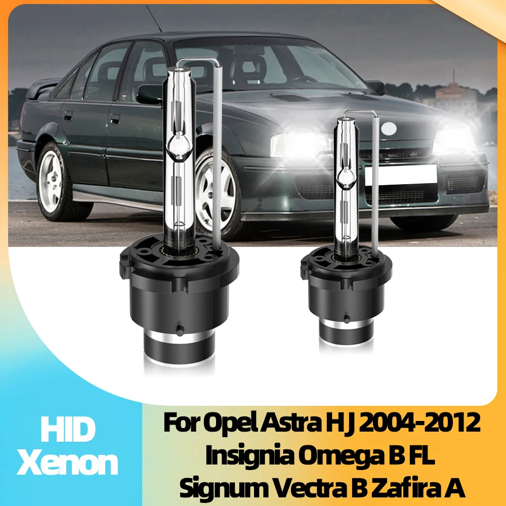 Roadsun 35W D2S HID Xenon Headlights 6000K For Opel Astra H J 2004-2012 Insignia Omega B FL 1999-2003 Signum Vectra B Zafira A 