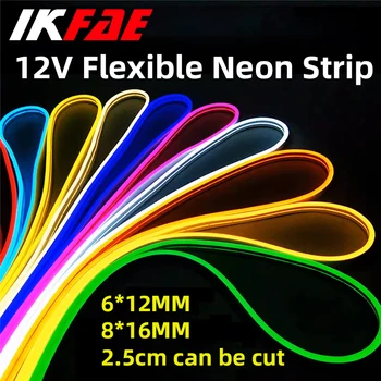 IKFAE-LED Flexibles Neon-Kit-Lichtband, Niederspannung, Silikonstreifen, Außenbeleuchtung, Modellierung von Umgebungslicht, 12 V