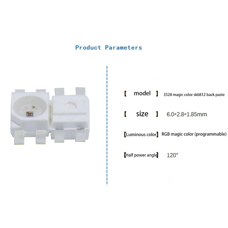 

B03C-400PCS SK6812 MINI-E RGB (аналогичный WS2812B) SK6812 3228 SMD-пикселей Светодиодный чип с индивидуальной адресацией Полноцветный DC 5 В