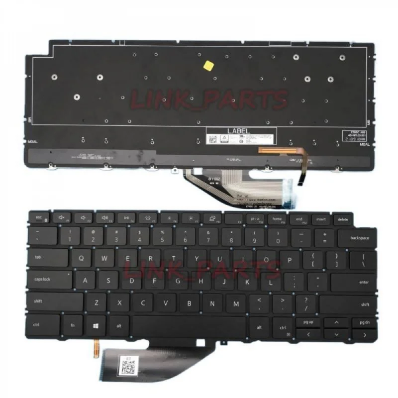 NEW US English Backlit Black Keyboard For Dell XPS 13 7390 9310 2-in-1 Laptop Keyboard
