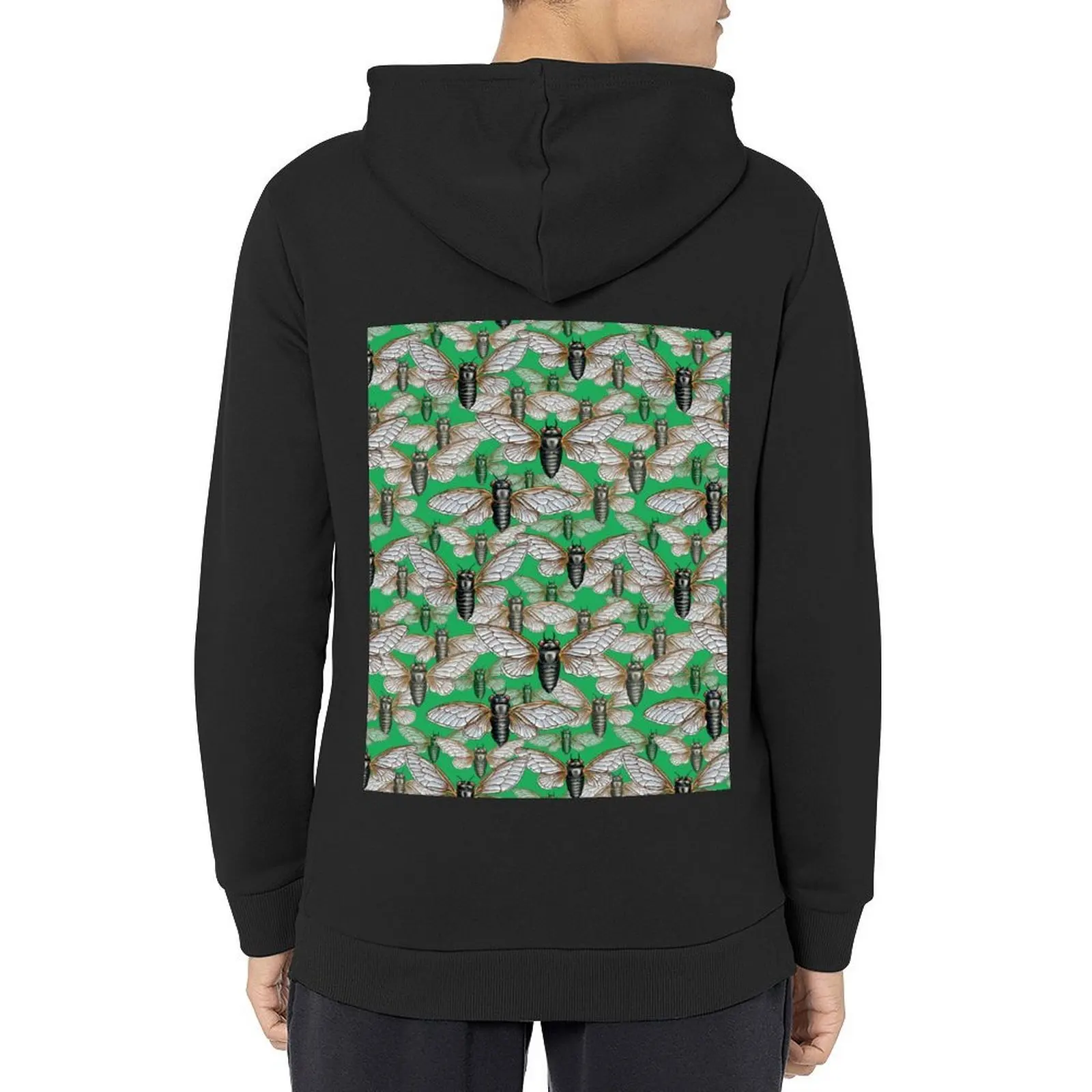 

Cicada Swarm in Leaf Green Hoodie men's clothes men's sweat-shirt men's clothing blouse new hoodies and sweatshirts