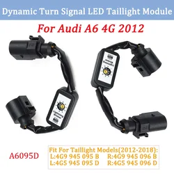 2PCS Dynamic Turn Signal Indicator LED Taillight Car Dynamic Add-on Module Cable Wire Harness For Audi A6 S6 RS6 4G C7 Sedan