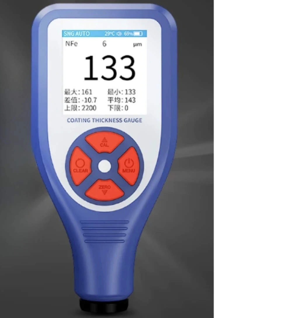 Mini Digital Automotive Coating Thickness Gauge Measures Fe/NFe Car Coating Thickness Suitable For Used Car Appraisal