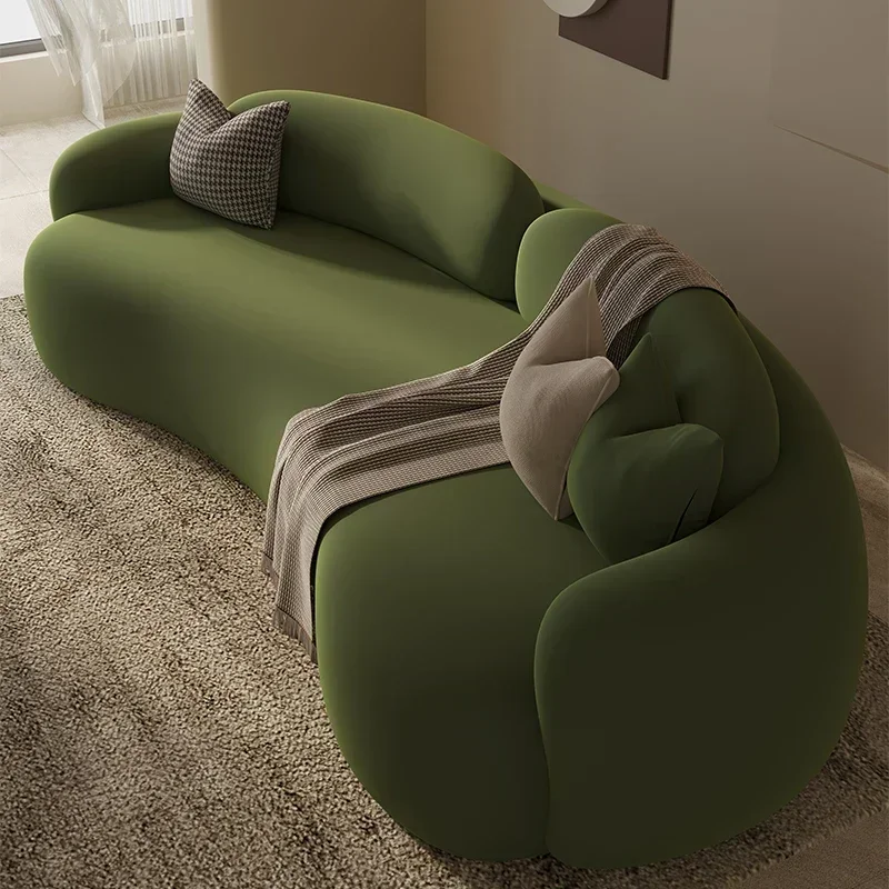 팔걸이 대형 필러 소파 유럽 갈색 나무 현대 바닥 살롱 소파 안락 의자 럭셔리 북유럽 Divano Soggiorno 독특한 가구