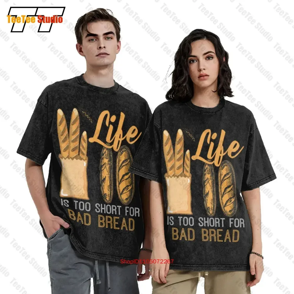 

Футболка большого размера Life Short Bad Bread Lover Baker YDQV